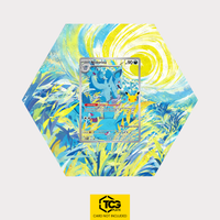 Nidorina MEP 101 as a hexagonal Extended Art Hex Shapes display with UV-protective case and magnetic wall mount by TCGplate.
