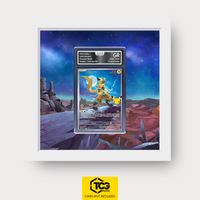 Zeraora MEP 103 Frames® in Cloud White, graded edition in the AOG slab, with magnetic wall mount by TCGplate.