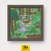 Ditto MEP 106 als Extended Art Display im Echtholzrahmen mit UV-Schutz-Case und magnetischer Wandhalterung von TCGplate.
