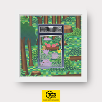 Ditto MEP 106 als Extended Art Display im Echtholzrahmen mit UV-Schutz-Case und magnetischer Wandhalterung von TCGplate.