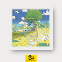 Tangela MEW 178 Frames® in Cloud White mit UV-Schutz-Case und magnetischer Wandhalterung von TCGplate.