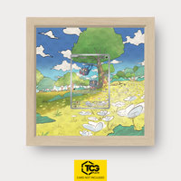 Tangela MEW 178 Frames® in Life Oak mit UV-Schutz-Case und magnetischer Wandhalterung von TCGplate.
