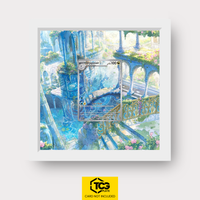 Dragonir MEW 181 Frames® in Cloud White mit UV-Schutz-Case und magnetischer Wandhalterung von TCGplate.