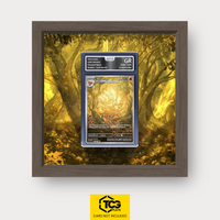 Vulnona OBF 199 als Extended Art Display im Echtholzrahmen mit UV-Schutz-Case und magnetischer Wandhalterung von TCGplate.
