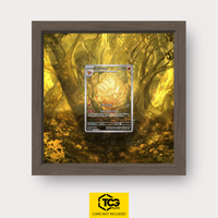 Vulnona OBF 199 als Extended Art Display im Echtholzrahmen mit UV-Schutz-Case und magnetischer Wandhalterung von TCGplate.