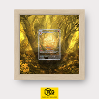 Vulnona OBF 199 als Extended Art Display im Echtholzrahmen mit UV-Schutz-Case und magnetischer Wandhalterung von TCGplate.