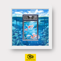 Goldini Pokémon TCG Karte im TCGplate Extended Art Display zum Sammeln und Ausstellen.