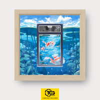 Goldini Pokémon TCG Karte im TCGplate Extended Art Display zum Sammeln und Ausstellen.