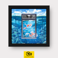 Goldini Pokémon TCG Karte im TCGplate Extended Art Display zum Sammeln und Ausstellen.
