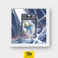 Voltenso PBL 089 als Extended Art Display im Echtholzrahmen mit UV-Schutz-Case und magnetischer Wandhalterung von TCGplate.