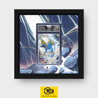 Voltenso PBL 089 als Extended Art Display im Echtholzrahmen mit UV-Schutz-Case und magnetischer Wandhalterung von TCGplate.