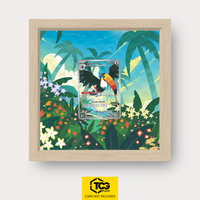 Tukanon Pokémon TCG Karte im TCGplate Extended Art Display zum Sammeln und Ausstellen.