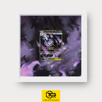 Mega-Skelabra ex PBL 115 als Extended Art Display im Echtholzrahmen mit UV-Schutz-Case und magnetischer Wandhalterung von TCGplate.