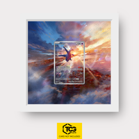 Latios SSP 203 Frames® in Cloud White mit UV-Schutz-Case und magnetischer Wandhalterung von TCGplate.