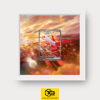Latias ex SSP 239 Frames® in Cloud White mit UV-Schutz-Case und magnetischer Wandhalterung von TCGplate.