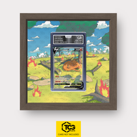Glurak Pokémon TCG Karte im TCGplate Extended Art Display zum Sammeln und Ausstellen.