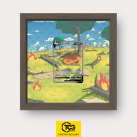 Glurak Pokémon TCG Karte im TCGplate Extended Art Display zum Sammeln und Ausstellen.