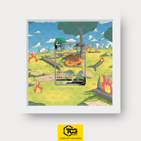 Glurak Pokémon TCG Karte im TCGplate Extended Art Display zum Sammeln und Ausstellen.
