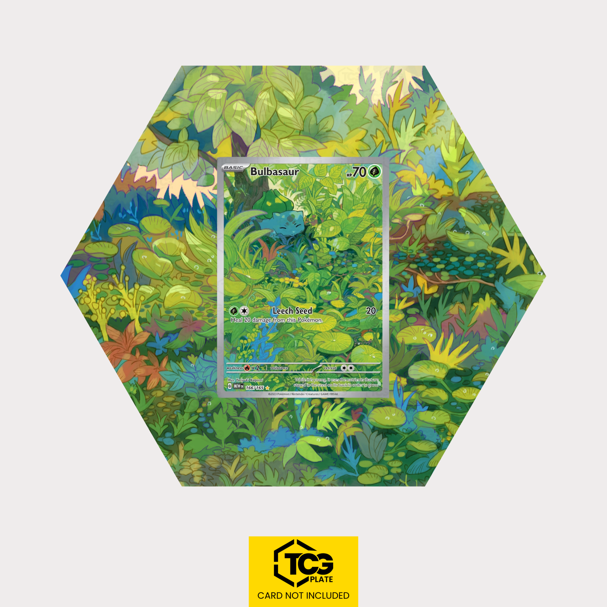 Bisasam MEW 166 - Pokémon Extended Art Display | Hex Shapes® - tcgplate