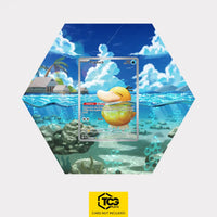 Psyduck Pokémon TCG card in TCGplate Extended Art Display for collectors to showcase cards.