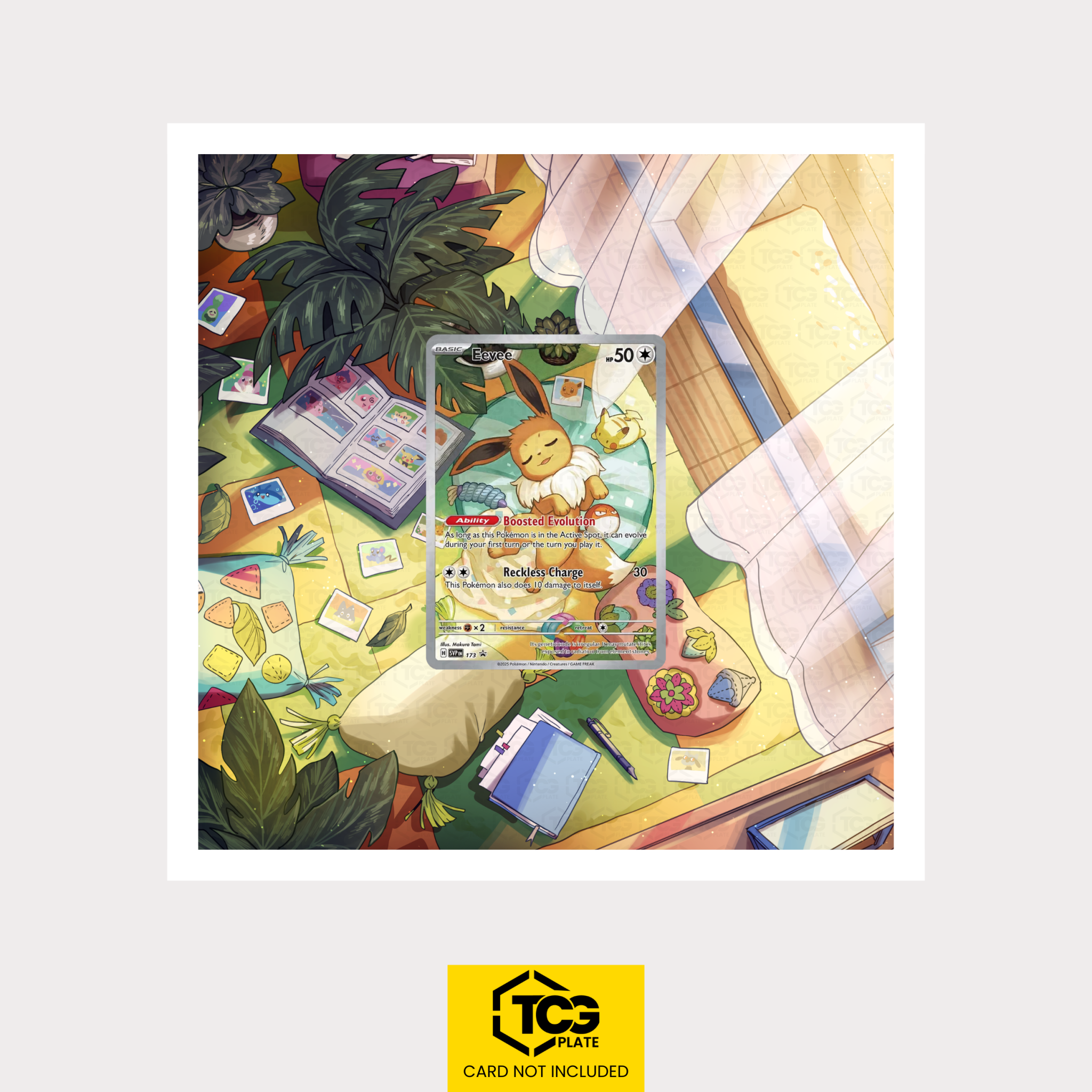 Evoli SVP 173 – Pokémon Extended Art Display | Framed MIXPIX® - tcgplate