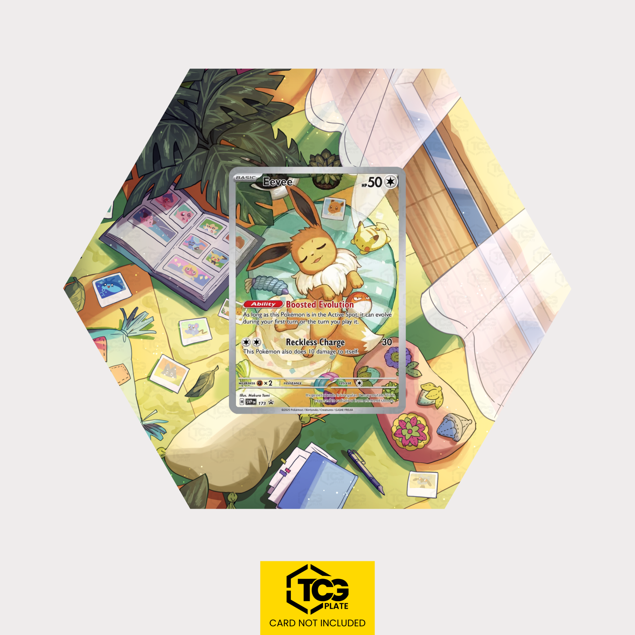 Evoli SVP 173 – Pokémon Extended Art Display | Hex Shapes® - tcgplate