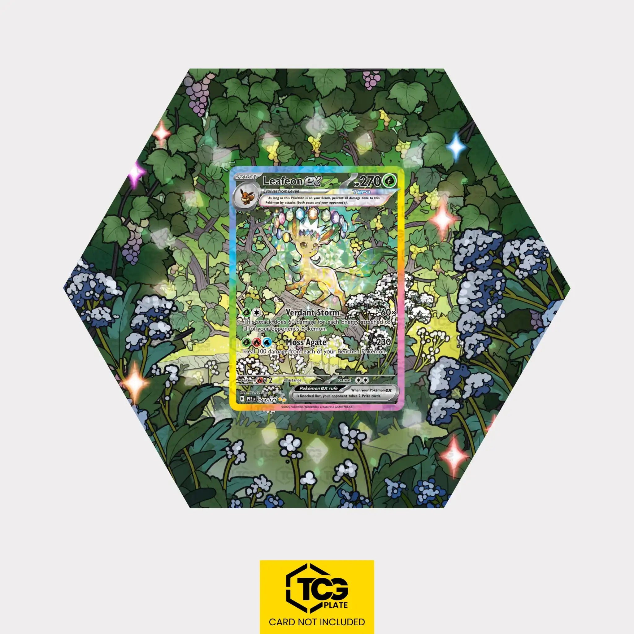 Folipurba ex PRE 144 - Pokémon Extended Art Display | Hex Shapes® - tcgplate