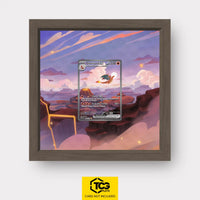 Charizard ex Pokémon TCG card in TCGplate Extended Art Display for collectors to showcase.