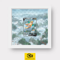 Dragonite V Pokémon TCG card displayed in a TCGplate Extended Art Display for collector showcase.
