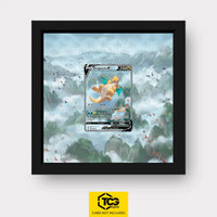 Dragonite V Pokémon TCG card displayed in a TCGplate Extended Art Display, designed for collectors to showcase trading cards.