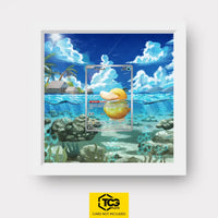 Psyduck Pokémon TCG card in TCGplate Extended Art Display for collectors to showcase cards.