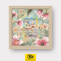 Eevee EX Pokémon TCG card displayed in a TCGplate Extended Art Display for collectors to showcase trading cards.