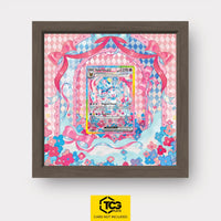 Sylveon ex Pokémon TCG card in TCGplate Extended Art Display for collectors to showcase.