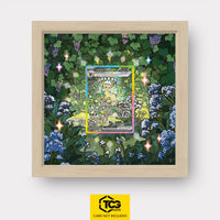 Leafeon ex Pokémon TCG card displayed in a TCGplate Extended Art Display, designed for collectors to showcase trading cards.