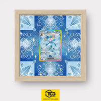 Glaceon EX Pokémon TCG card displayed in a TCGplate Extended Art Display, designed for collectors to showcase trading cards.