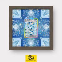 Glaceon ex Pokémon TCG card in TCGplate Extended Art Display for collectors to showcase cards.