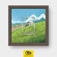 Hop's Wooloo Pokémon TCG card in TCGplate Extended Art Display for collectors to showcase cards.
