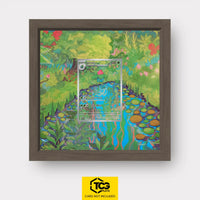 Ivysaur Pokémon TCG card displayed in a TCGplate Extended Art Display for collectors to showcase trading cards.