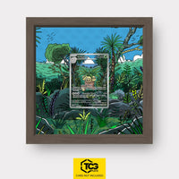 Exeggutor Pokémon TCG card in TCGplate Extended Art Display for collectors to showcase trading cards.
