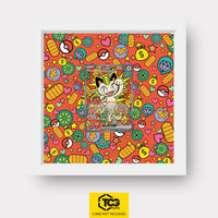 Meowth Pokémon TCG card in TCGplate Extended Art Display for collectors to showcase trading cards.