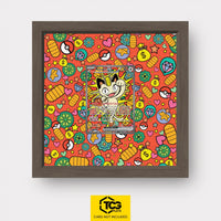 Meowth Pokémon TCG card in TCGplate Extended Art Display for collectors to showcase trading cards.