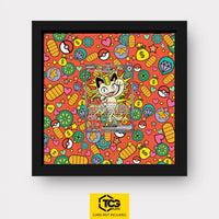 Meowth Pokémon TCG card in TCGplate Extended Art Display for collectors to showcase trading cards.