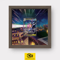Mega Starmie EX Pokémon TCG card in TCGplate Extended Art Display for collectors to showcase.