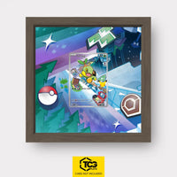 Turtwig Pokémon TCG card displayed in a TCGplate Extended Art Display for collectors to showcase.