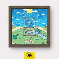 Mew EX Pokémon TCG card in TCGplate Extended Art Display for collectors to showcase trading cards.