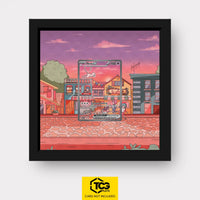 Mew ex Pokémon TCG card in TCGplate Extended Art Display for collectors to showcase trading cards.