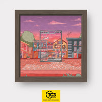 Mew ex Pokémon TCG card in TCGplate Extended Art Display for collectors to showcase trading cards.