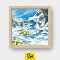Piplup Pokémon TCG card in TCGplate Extended Art Display for collectors to showcase trading cards.