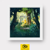 Pikachu ex Pokémon TCG card in TCGplate Extended Art Display for collectors to showcase cards.