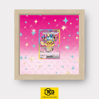 Pikachu ex Pokémon TCG card in TCGplate Extended Art Display for collector showcase